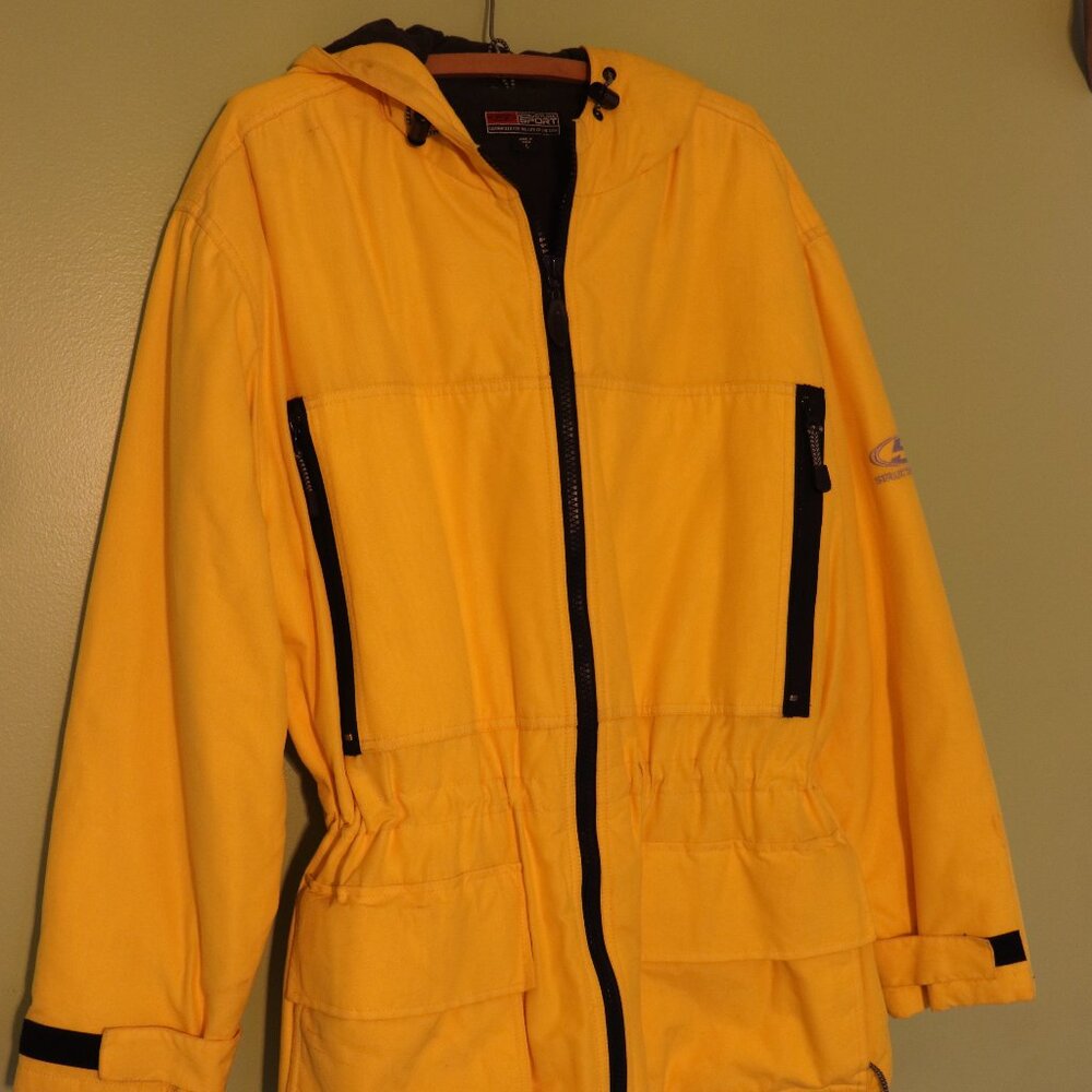 WINTER CLEAN OUT! - Yellow Structure Sport Winter Ski Hooded Jacket Coat - L